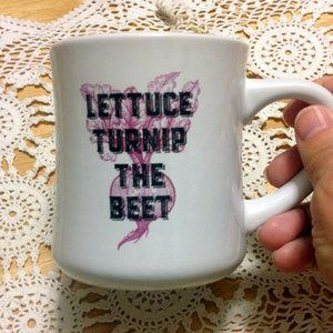 Hippie Vibe Coffee Cup - Lettuce Turnip the Beet, humorous music theme